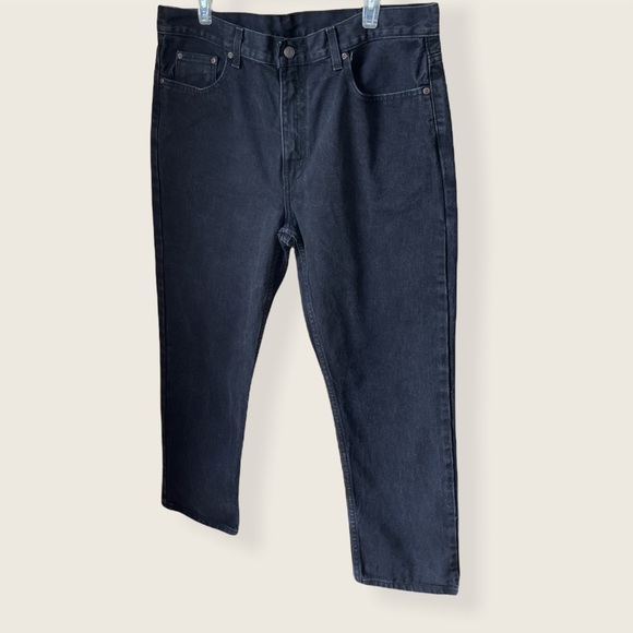 FADED GLORY | Men’s Black Regular Fit Cotton Jeans 36x30 - Picture 4 of 7